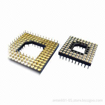 1.27/2.54mm PGA Socket Adapters, Solder Type PGA Connector, OEM and ODM Orders Welcomed